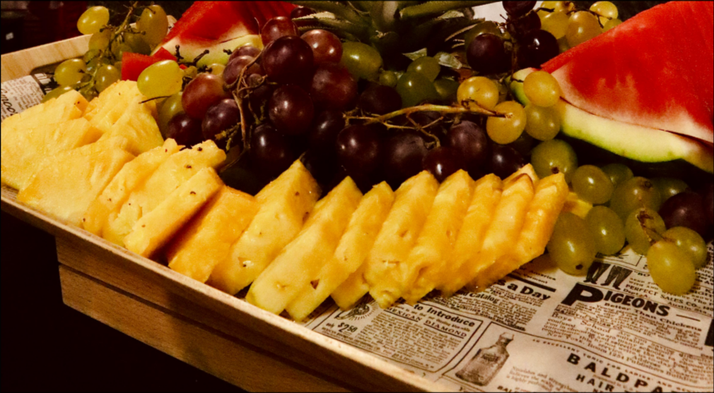 Fruta fresca cortada